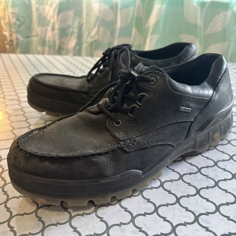 ECCO Track 47 Black Shoes 13 Work Comfort Gore—Tex